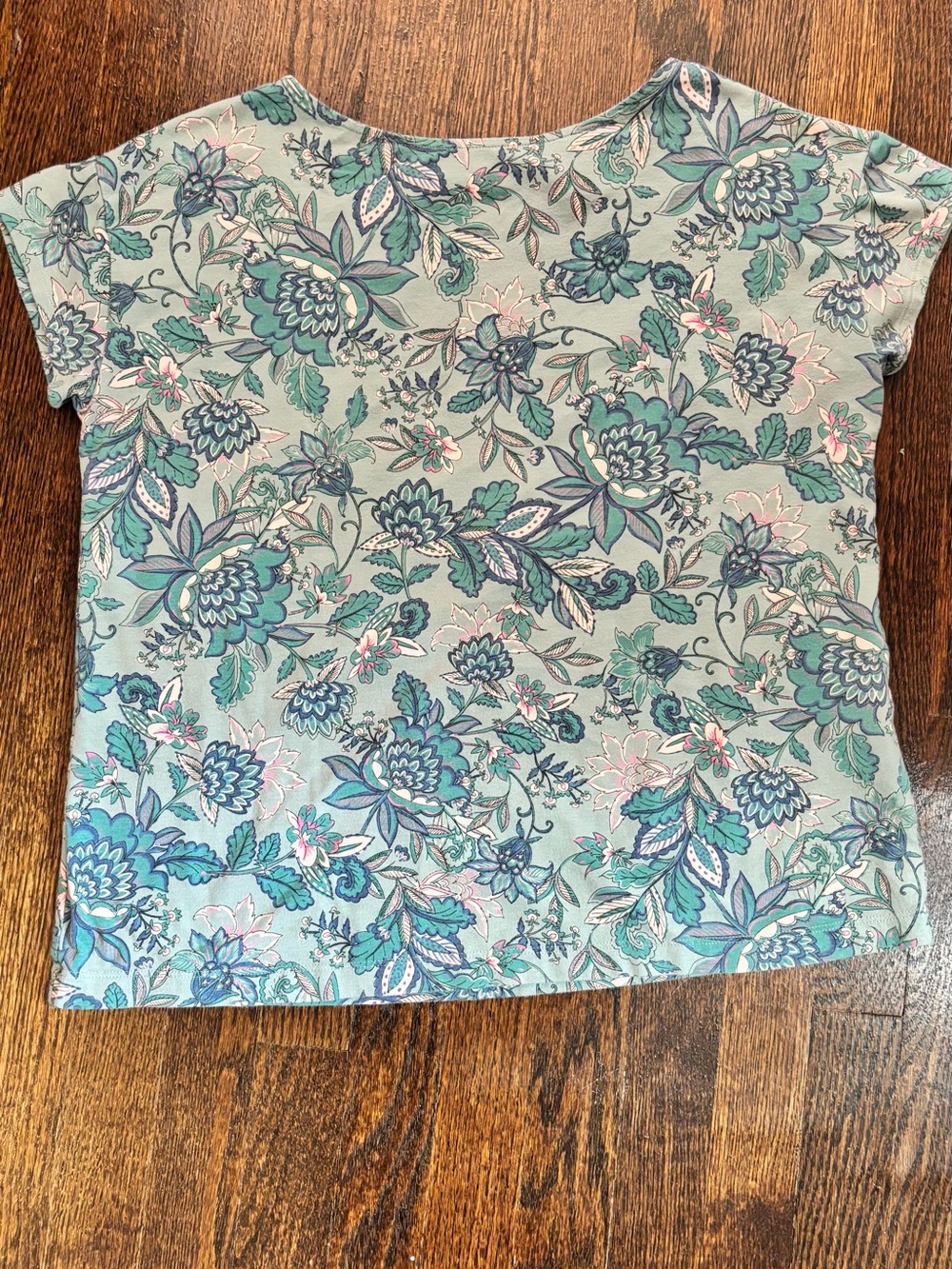 J. Jill Floral Short Sleeve Tee Floral Small